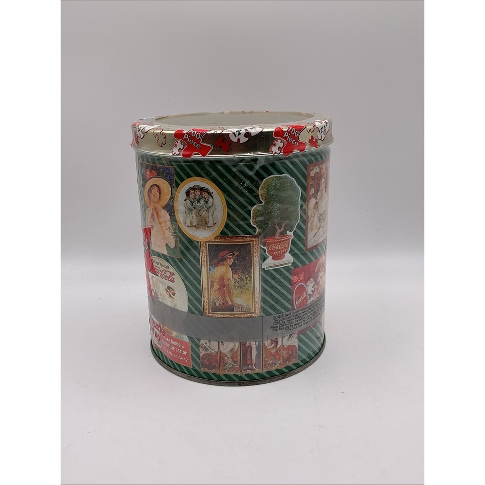 Vintage 1995 Coca Cola Coke Montage 700 Piece Jigsaw Puzzle in Tin